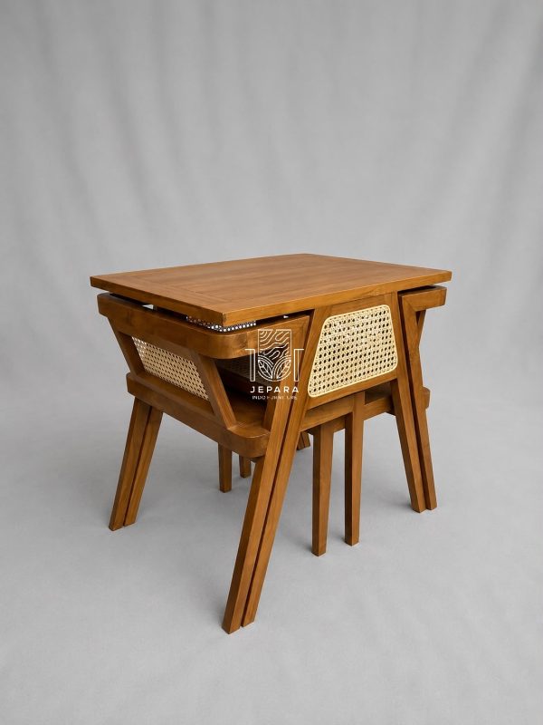 Teak Dining Table Couple